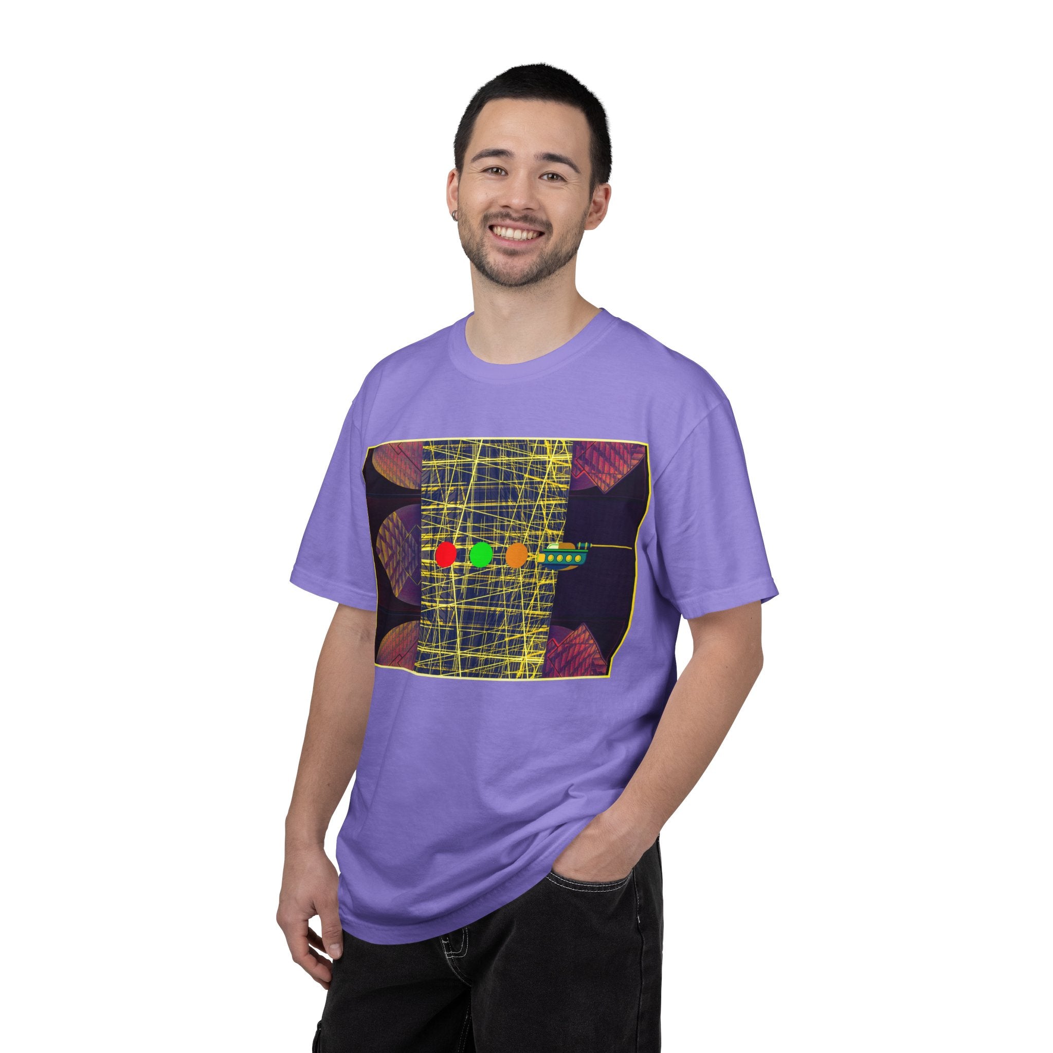 Ubie The Uber Driver By Kevin Quinn Graphic T-Shirt — Retro Geometric Streetwear