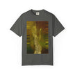 Ava's Search Engine By Kevin Quinn -Abstract Glitch Art T-Shirt with QR Code Back — Techy Urban Graphic Tee