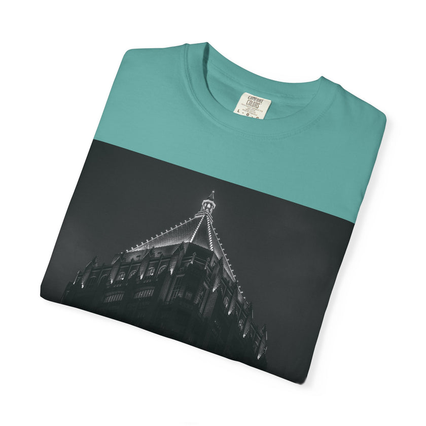 Requiem By Kevin Quinn   -Architectural Nightscape T-Shirt — Gothic Building Photo Tee
