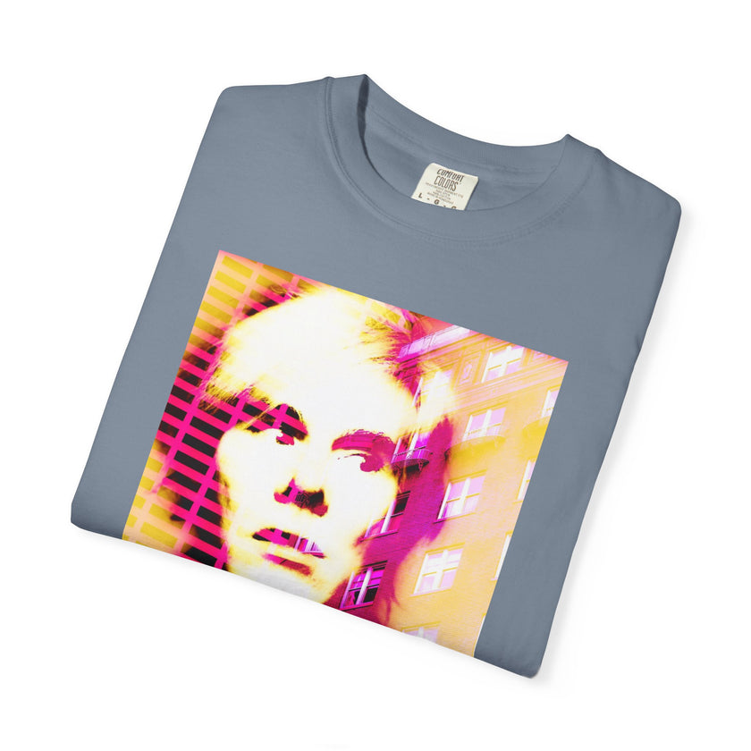 Building With Andy By Kevin Quinn -Pop Architecture Modern Urban Portrait T-Shirt