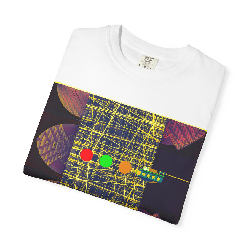 Ubie The Uber Driver By Kevin Quinn Graphic T-Shirt — Retro Geometric Streetwear