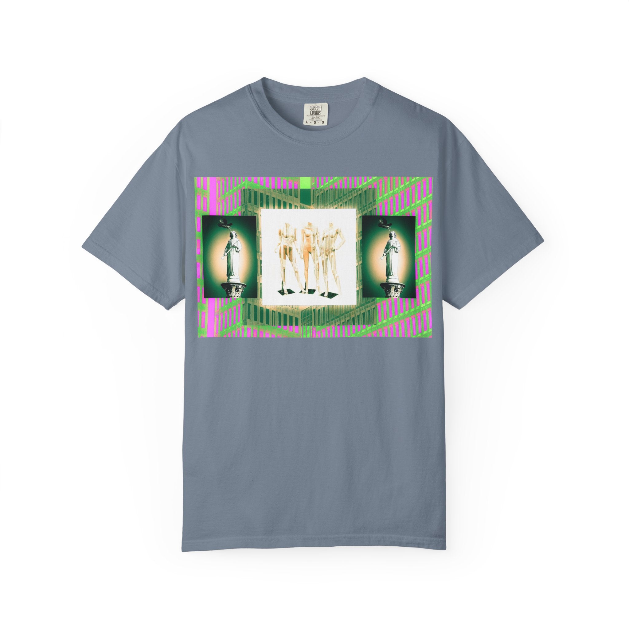 The Past Love Fashion Show By Kevin Quinn -Modern Abstract Architecture T-Shirt — Retro Neon Vintage Graphic Tee