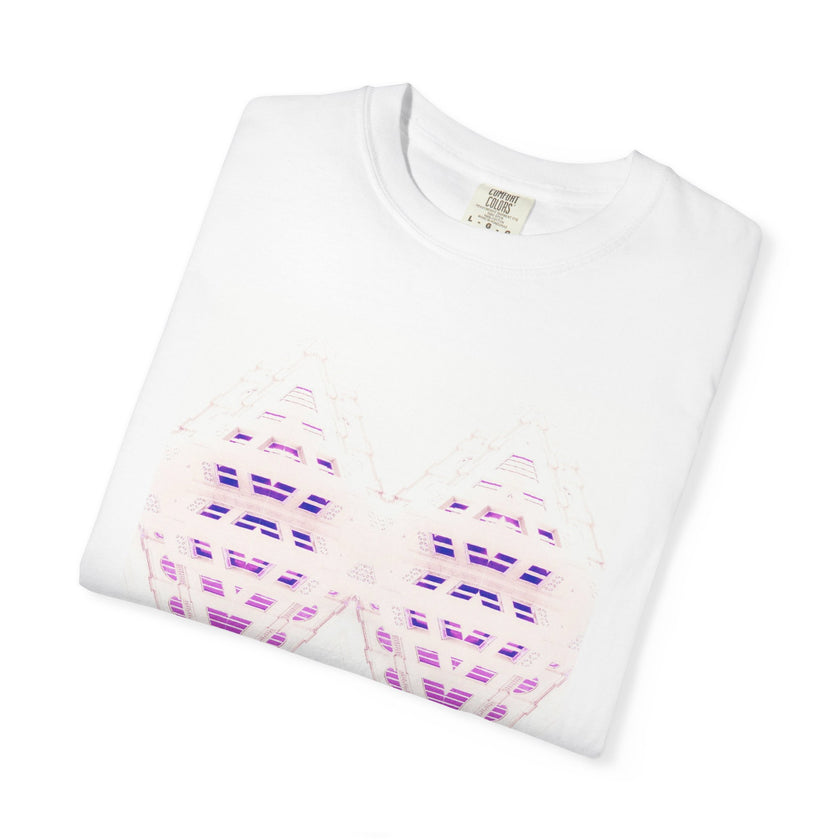 Breathing Together By Kevin Quinn -Urban Modern Abstract Architecture Graphic Tee Shirt