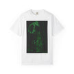 Poison Ivy's Pleasure By Kevin Quinn   -Skull in Green Glow T-Shirt — Neon Urban Architecture Gothic Graphic Tee