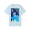 Tiny Dancer By Kevin Quinn   -Urban Modern Abstract Architecture Graphic Tee— Blue Surreal Building Art