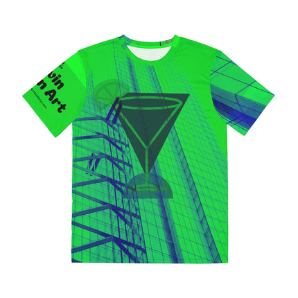 Lime Drop Martini By Kevin Quinn-Modern Urban Pop Abstract Architecture Graphic Tee — All-Over Print Shirt
