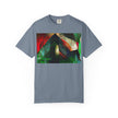 In The Journey By Kevin Quinn- Abstract Urban Architecture Geometric Pyramid T-Shirt — Colorful Architectural Art Tee