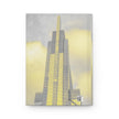 Making My Dream Brighter By Kevin Quinn - City Skyline Hardcover Journal — Golden Glass Skyscraper Notebook for Urban Journaling