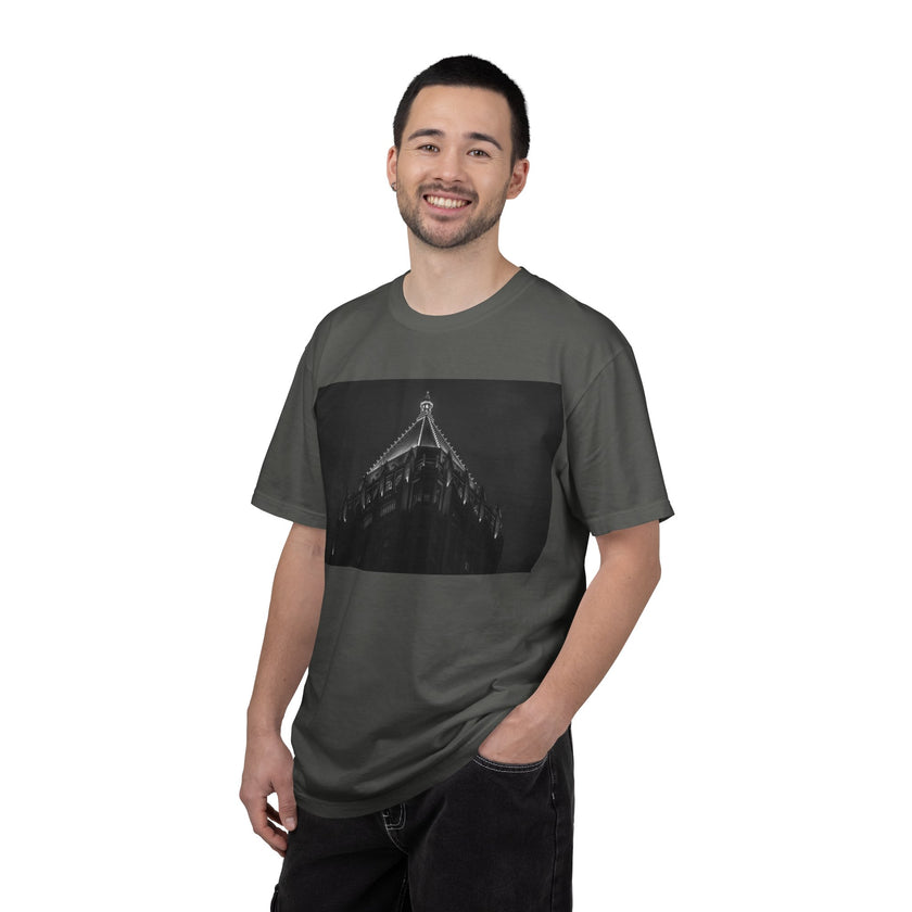 Requiem By Kevin Quinn   -Architectural Nightscape T-Shirt — Gothic Building Photo Tee