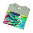 Rooftop Jazz By Kevin Quinn -Abstract Urban Modern Architecture Psychedelic Swirl T-Shirt
