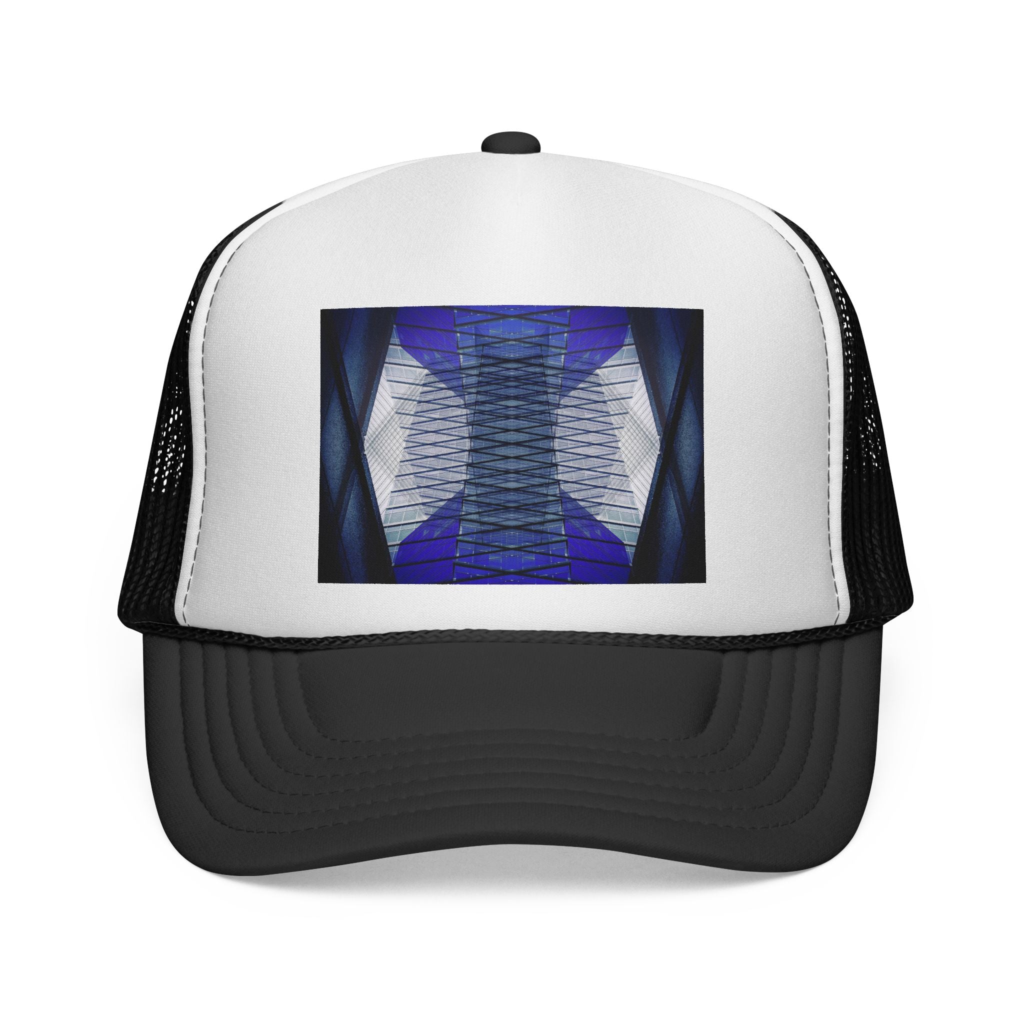 Custom Abstract Architecture Trucker Cap - 