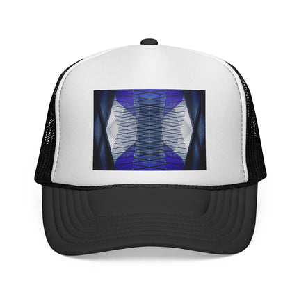 Custom Abstract Architecture Trucker Cap - 