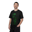 Poison Ivy's Pleasure By Kevin Quinn   -Skull in Green Glow T-Shirt — Neon Urban Architecture Gothic Graphic Tee