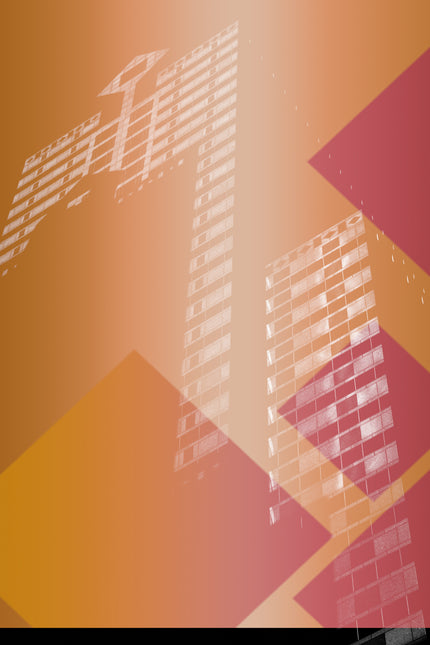 A Peach Sky- Abstract Architecture Photography Print | Modern Wall Art | Digital Download by Kevin Quinn