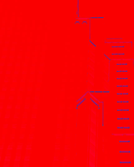 A Red Building- Abstract Architecture Photography Print | Modern Wall Art | Digital Download by Kevin Quinn
