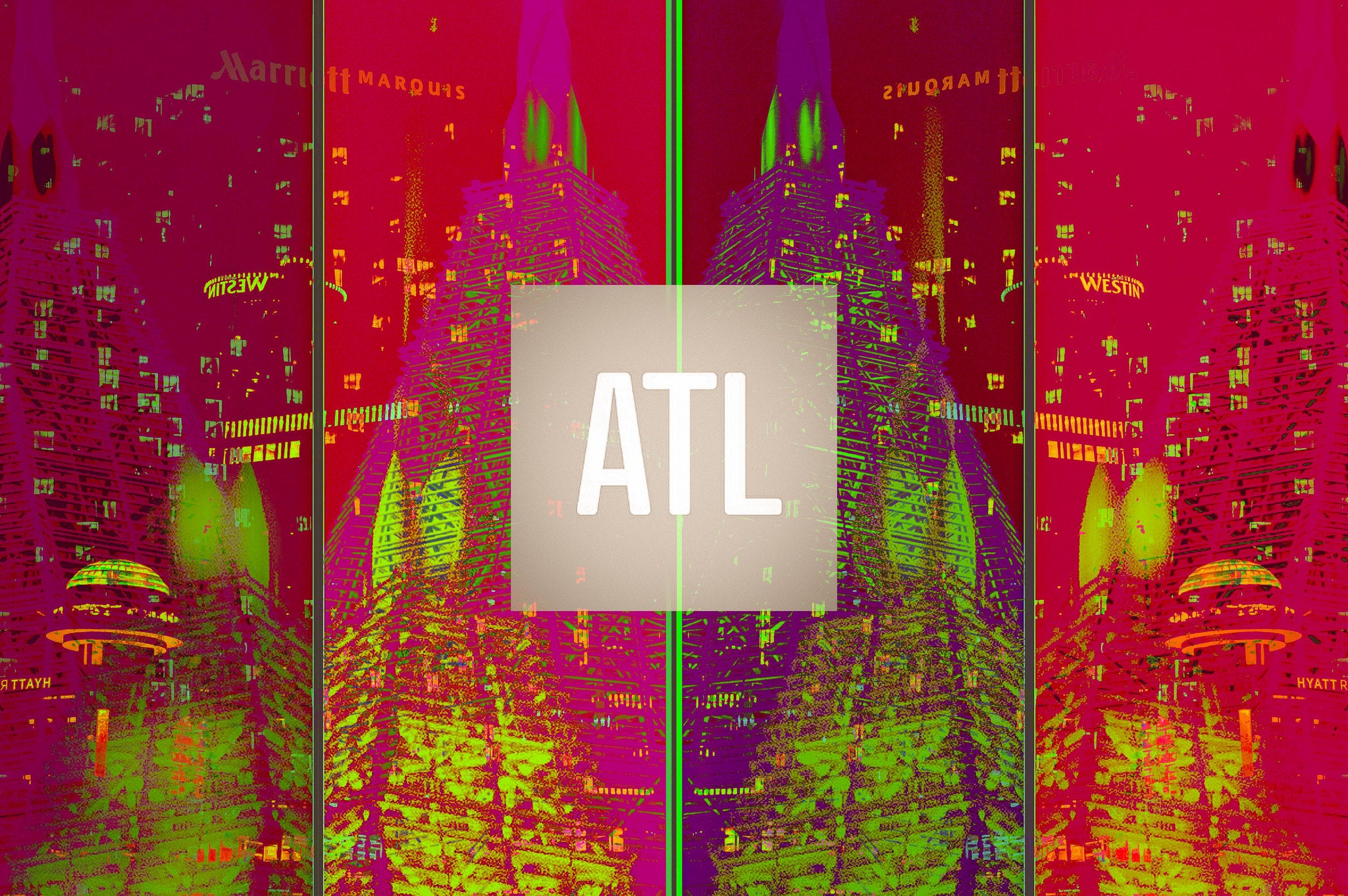 Atlanta- Abstract Architecture Photography Print | Modern Wall Art | Digital Download by Kevin Quinn