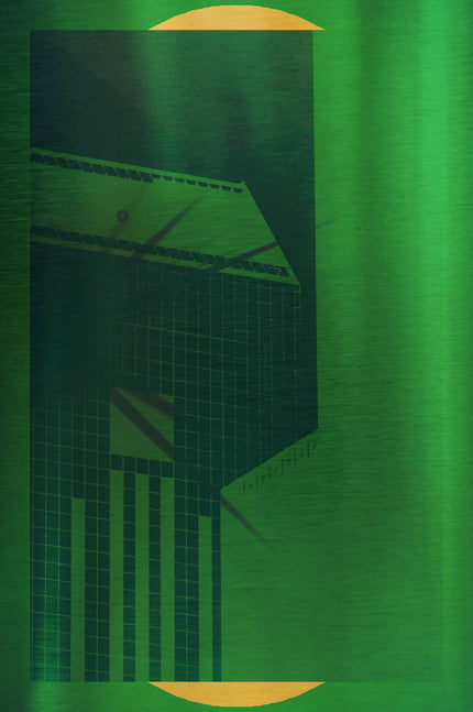 Behind The Emerald Door- Abstract Architecture Photography Print | Modern Wall Art | Digital Download by Kevin Quinn