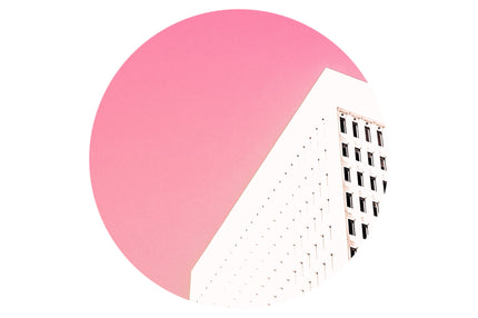 Bubble Gum Sky- Abstract Architecture Photography Print | Modern Wall Art | Digital Download by Kevin Quinn