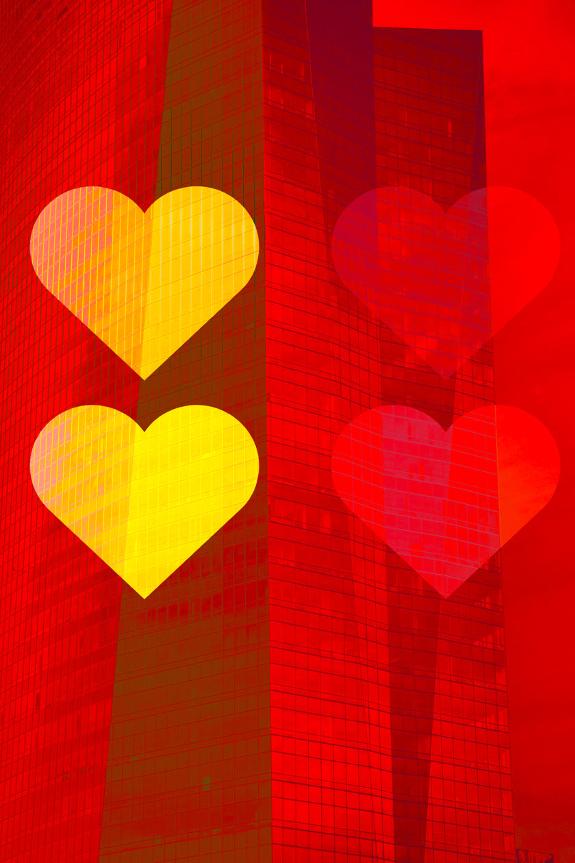 Club of Hearts- Abstract Architecture Photography Print | Modern Wall Art | Digital Download by Kevin Quinn