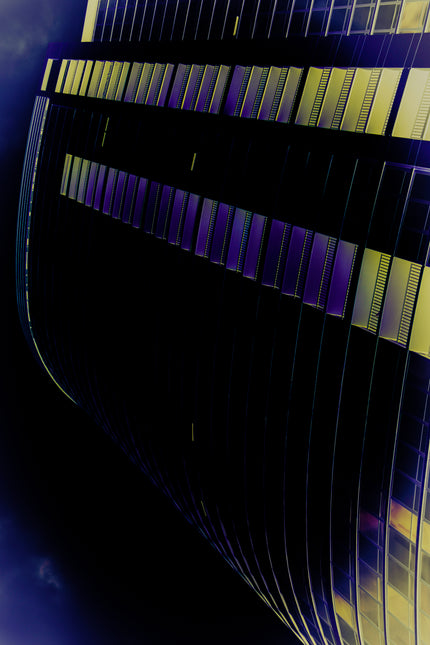 Dancing In Purple- Abstract Architecture Photography Print | Modern Wall Art | Digital Download by Kevin Quinn