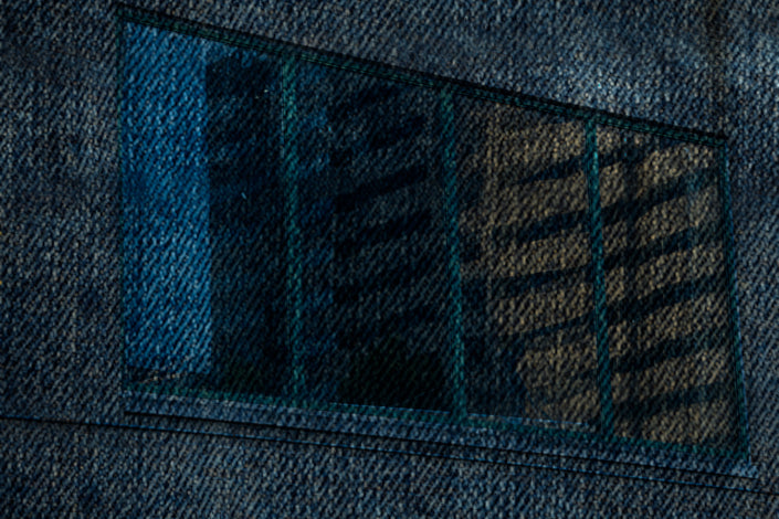Denim Window- Abstract Architecture Photography Print | Modern Wall Art | Digital Download by Kevin Quinn