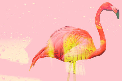 Flamingo Rain- Abstract Architecture Photography Print | Modern Wall Art | Digital Download by Kevin Quinn