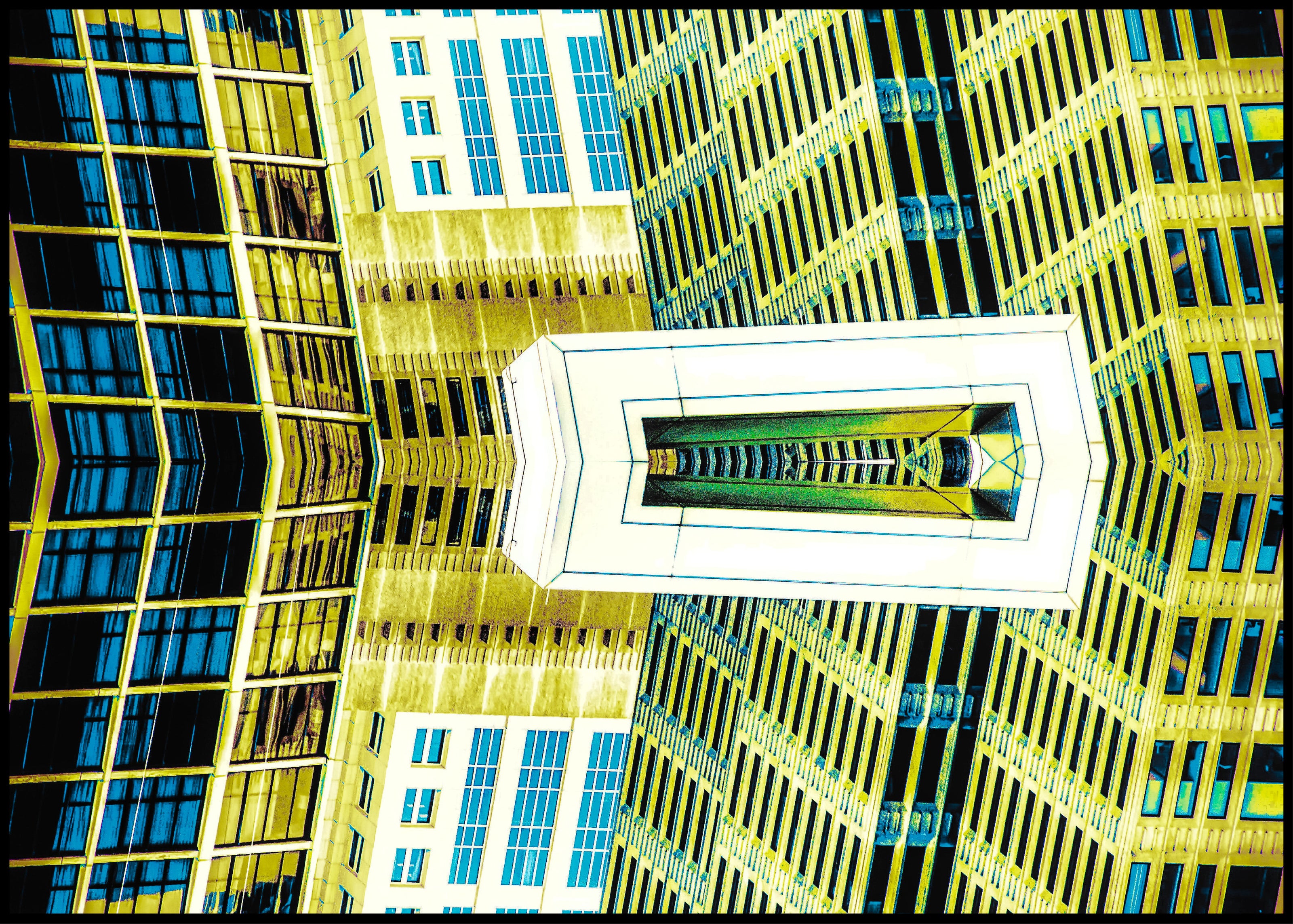 Flying Through A Coral Maze- Abstract Architecture Photography Print | Modern Wall Art | Digital Download by Kevin Quinn