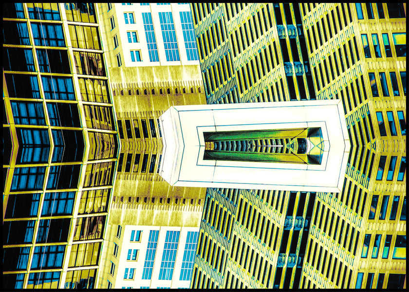 Flying Through A Coral Maze- Abstract Architecture Photography Print | Modern Wall Art | Digital Download by Kevin Quinn