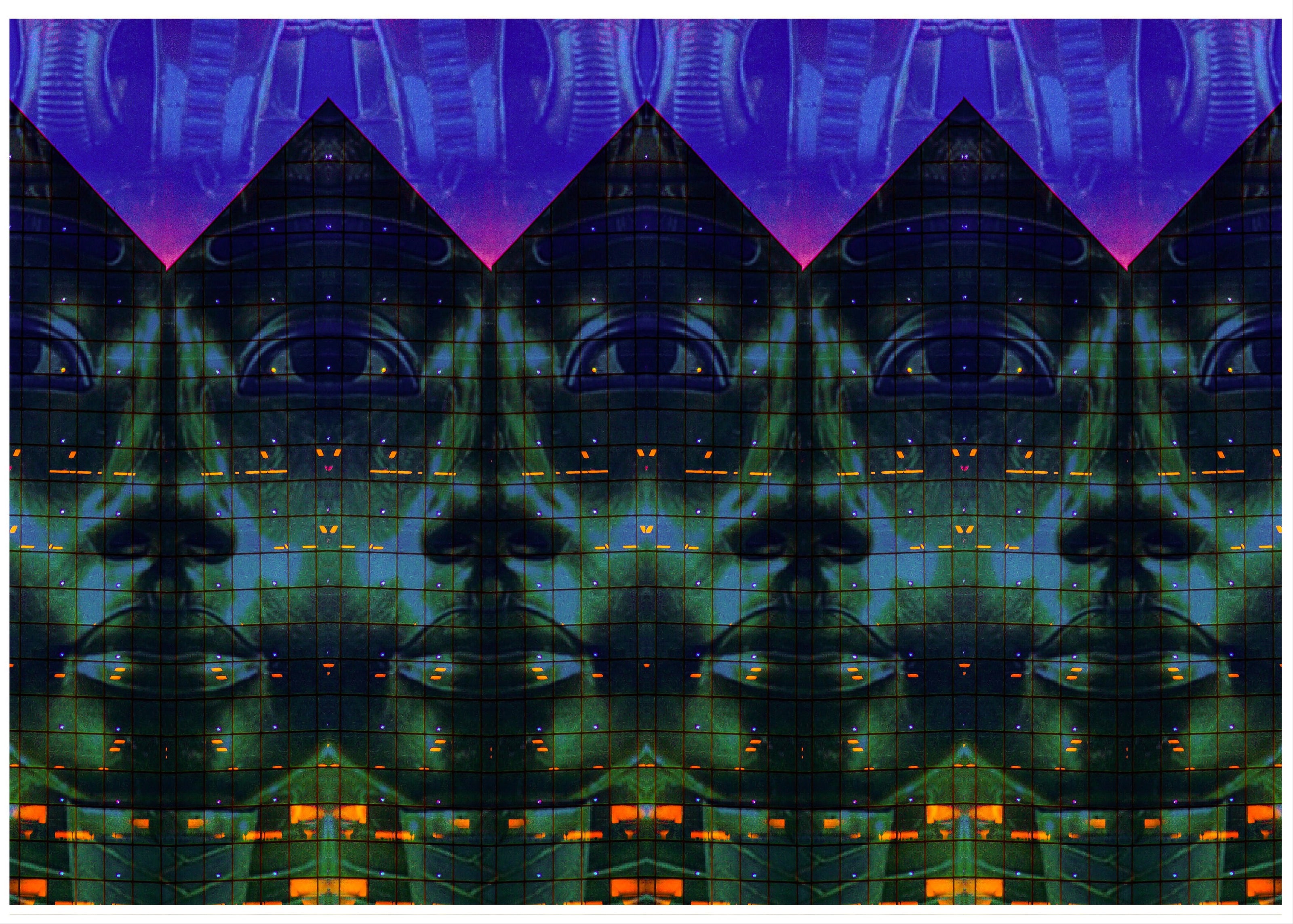 Four Pharaohs- Abstract Architecture Photography Print | Modern Wall Art | Digital Download by Kevin Quinn