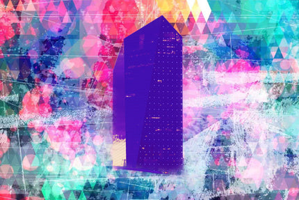 Grape Ape- Abstract Architecture Photography Print | Modern Wall Art | Digital Download by Kevin Quinn