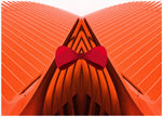 He Wore Orange And Red- Abstract Architecture Photography Print | Modern Wall Art | Digital Download by Kevin Quinn