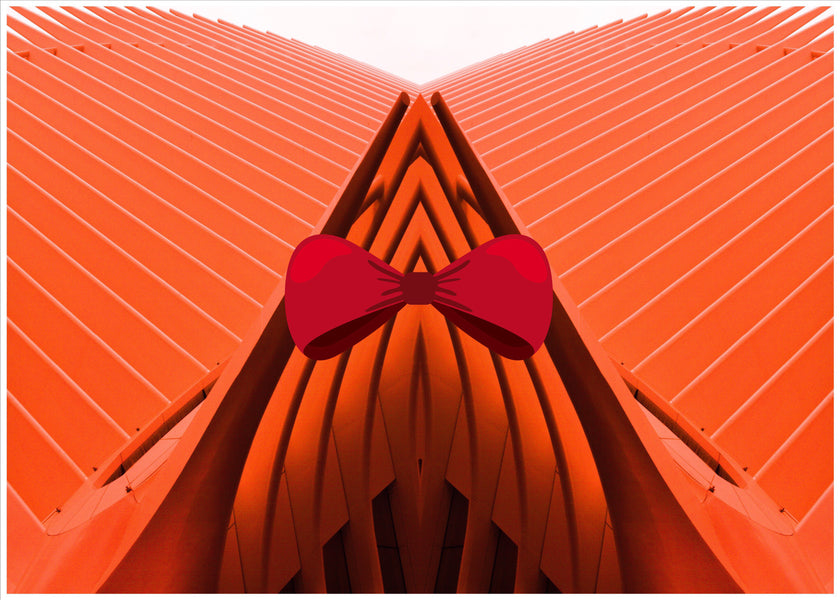 He Wore Orange And Red- Abstract Architecture Photography Print | Modern Wall Art | Digital Download by Kevin Quinn