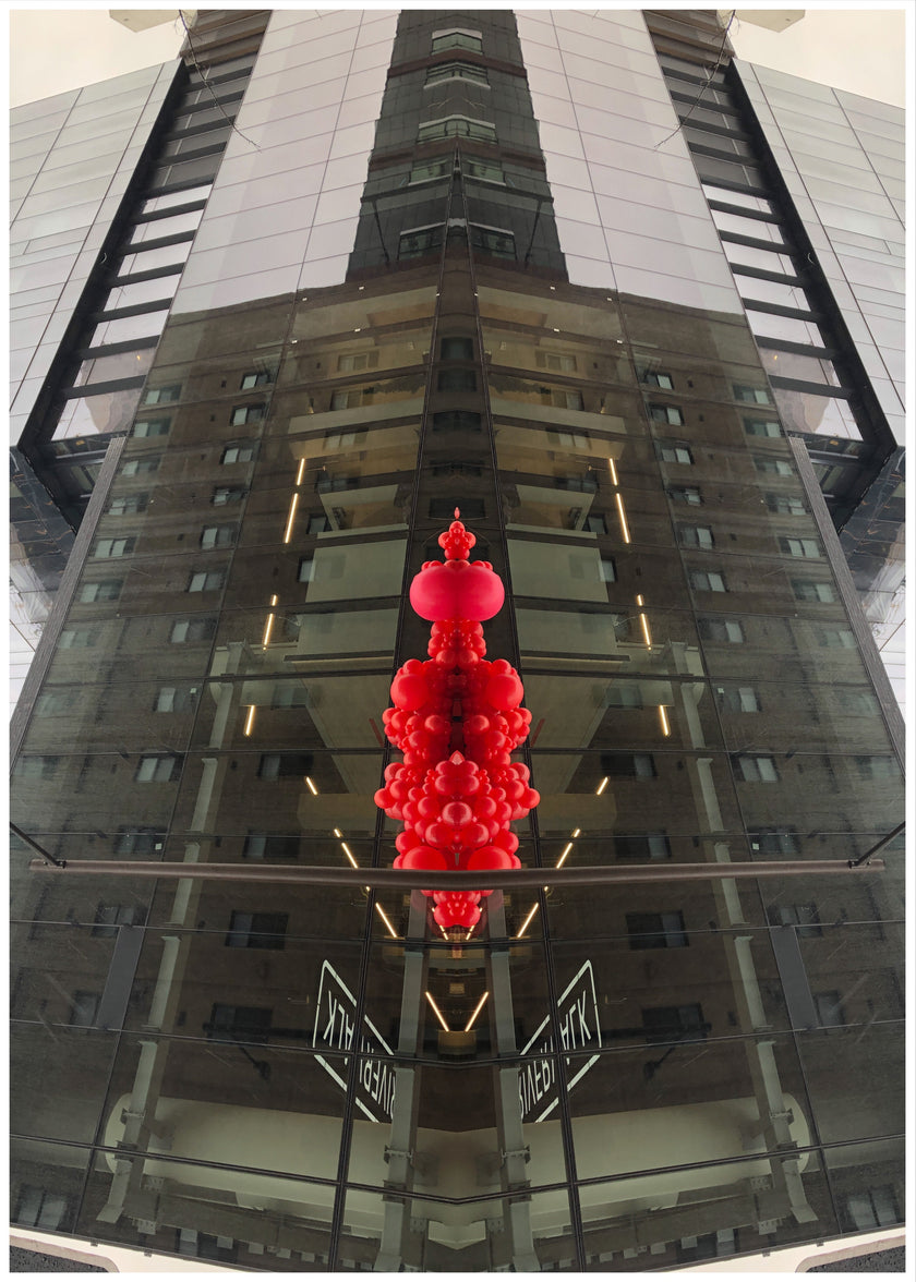 Holding My Red Balloon- Abstract Architecture Photography Print | Modern Wall Art | Digital Download by Kevin Quinn
