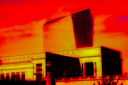 I Dream In Orange- Abstract Architecture Photography Print | Modern Wall Art | Digital Download by Kevin Quinn