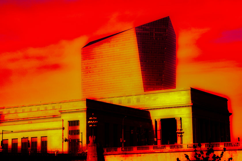 I Dream In Orange- Abstract Architecture Photography Print | Modern Wall Art | Digital Download by Kevin Quinn