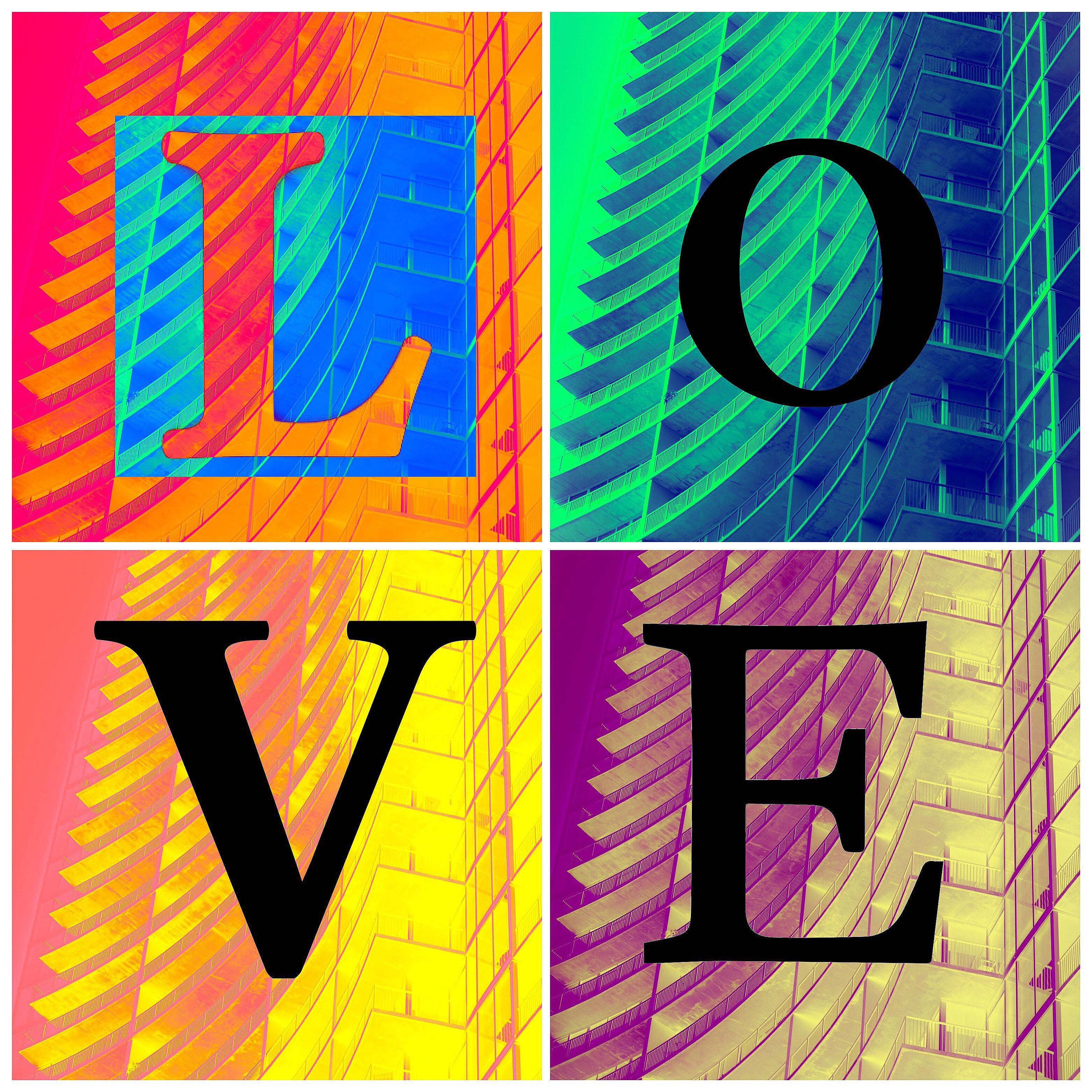 LOVE- Abstract Architecture Photography Print | Modern Wall Art | Digital Download by Kevin Quinn