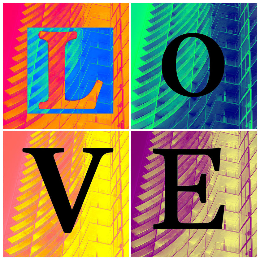 LOVE- Abstract Architecture Photography Print | Modern Wall Art | Digital Download by Kevin Quinn