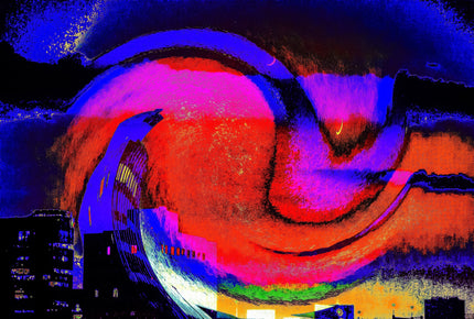 Lovers In The Moonlight- Abstract Architecture Photography Print | Modern Wall Art | Digital Download by Kevin Quinn