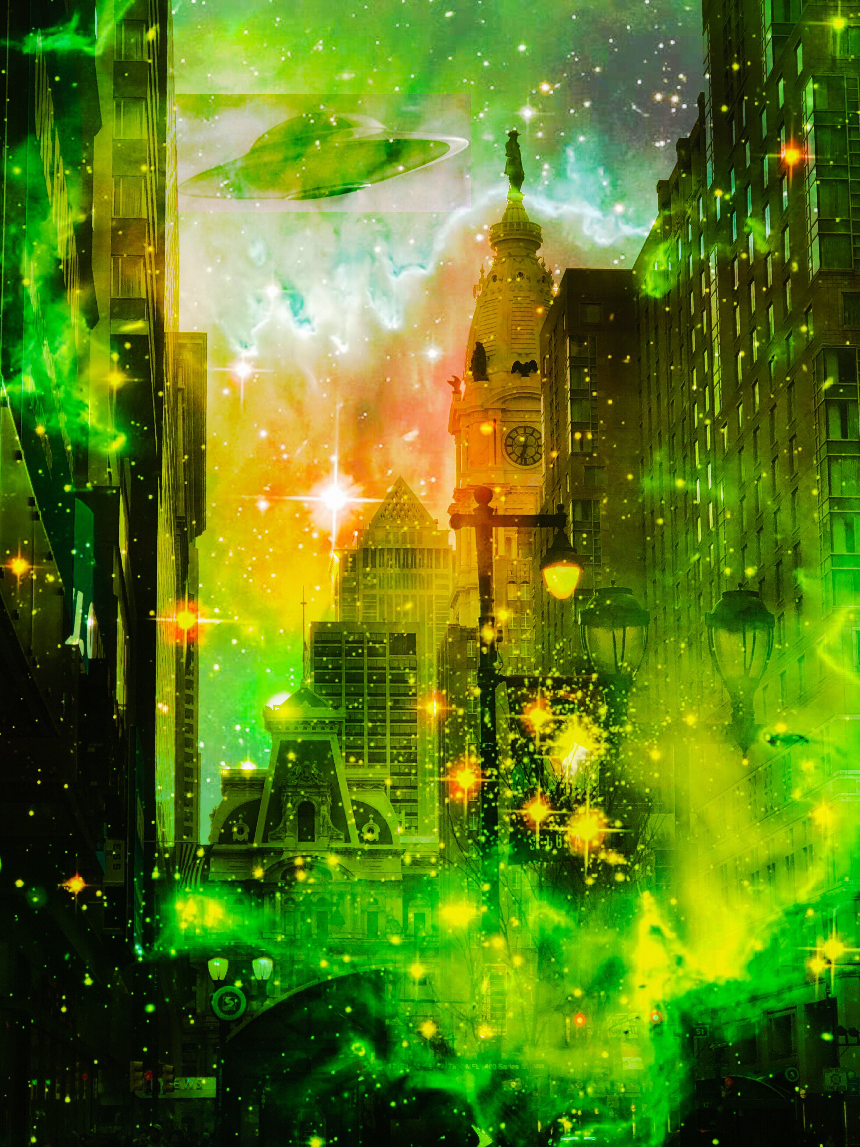 Market Street UFO- Abstract Architecture Photography Print | Modern Wall Art | Digital Download by Kevin Quinn