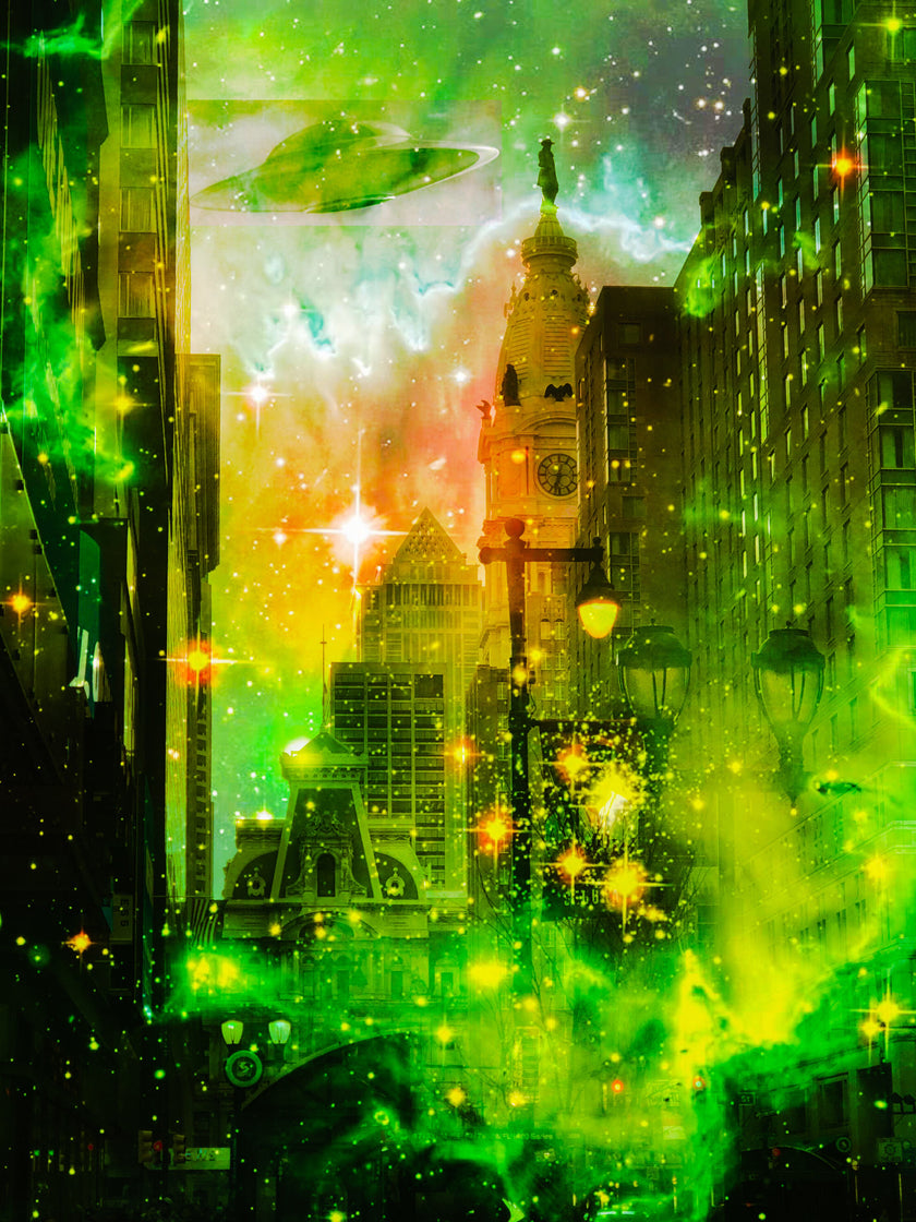 Market Street UFO- Abstract Architecture Photography Print | Modern Wall Art | Digital Download by Kevin Quinn