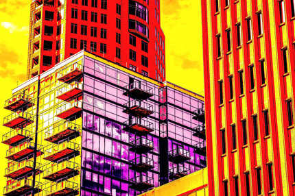 Marmalade Sky- Abstract Architecture Photography Print | Modern Wall Art | Digital Download by Kevin Quinn