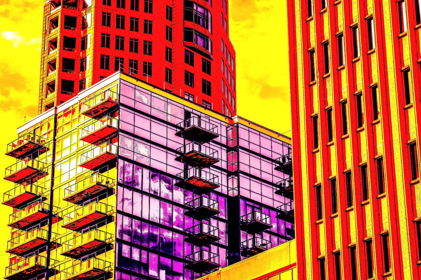 Marmalade Sky- Abstract Architecture Photography Print | Modern Wall Art | Digital Download by Kevin Quinn