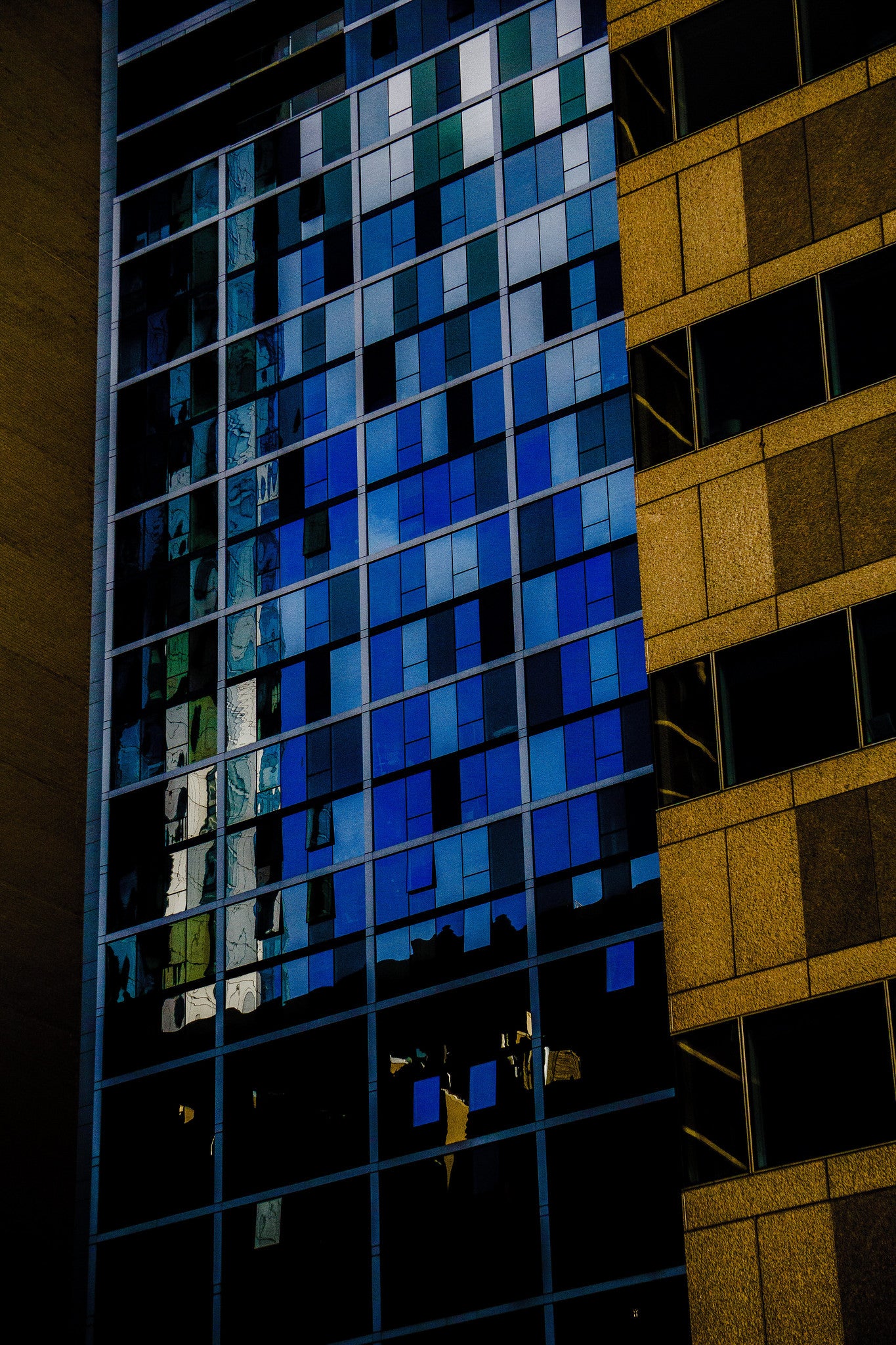 Midnight at Mondrian's- Abstract Architecture Photography Print | Modern Wall Art | Digital Download by Kevin Quinn
