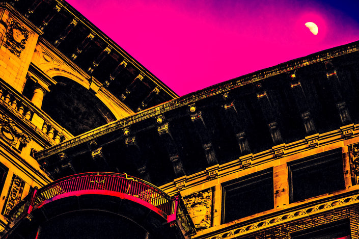 Moonlight Love Affair- Abstract Architecture Photography Print | Modern Wall Art | Digital Download by Kevin Quinn