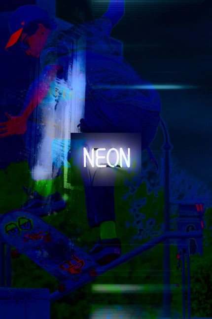 Neon Nights- Abstract Architecture Photography Print | Modern Wall Art | Digital Download by Kevin Quinn