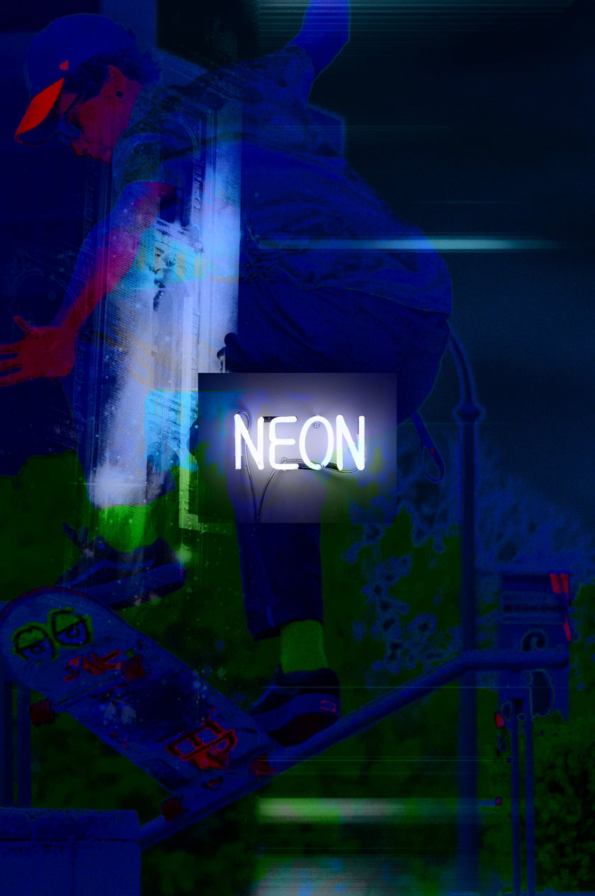 Neon Nights- Abstract Architecture Photography Print | Modern Wall Art | Digital Download by Kevin Quinn