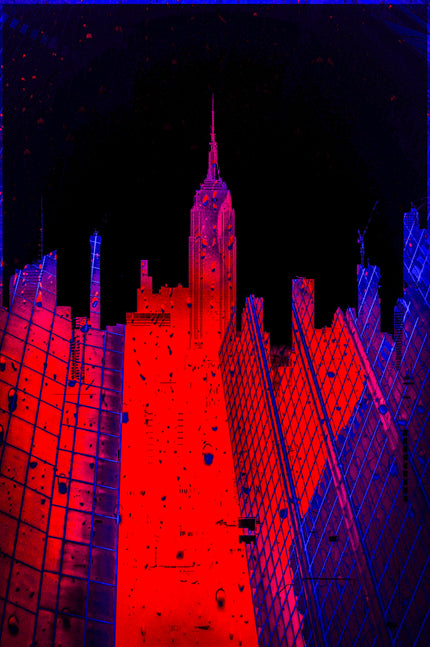 Night In New York- Abstract Architecture Photography Print | Modern Wall Art | Digital Download by Kevin Quinn