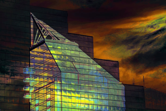 Night Light- Abstract Architecture Photography Print | Modern Wall Art | Digital Download by Kevin Quinn
