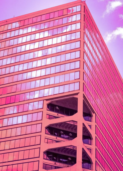 Pink- Abstract Architecture Photography Print | Modern Wall Art | Digital Download by Kevin Quinn