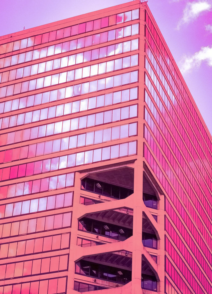 Pink- Abstract Architecture Photography Print | Modern Wall Art | Digital Download by Kevin Quinn